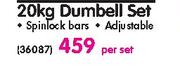 Trojan 20kg Dumbell Set-Per Set