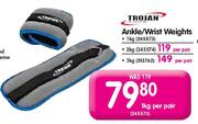 Trojan Ankle/Wrist Weights-1kg Per Pair