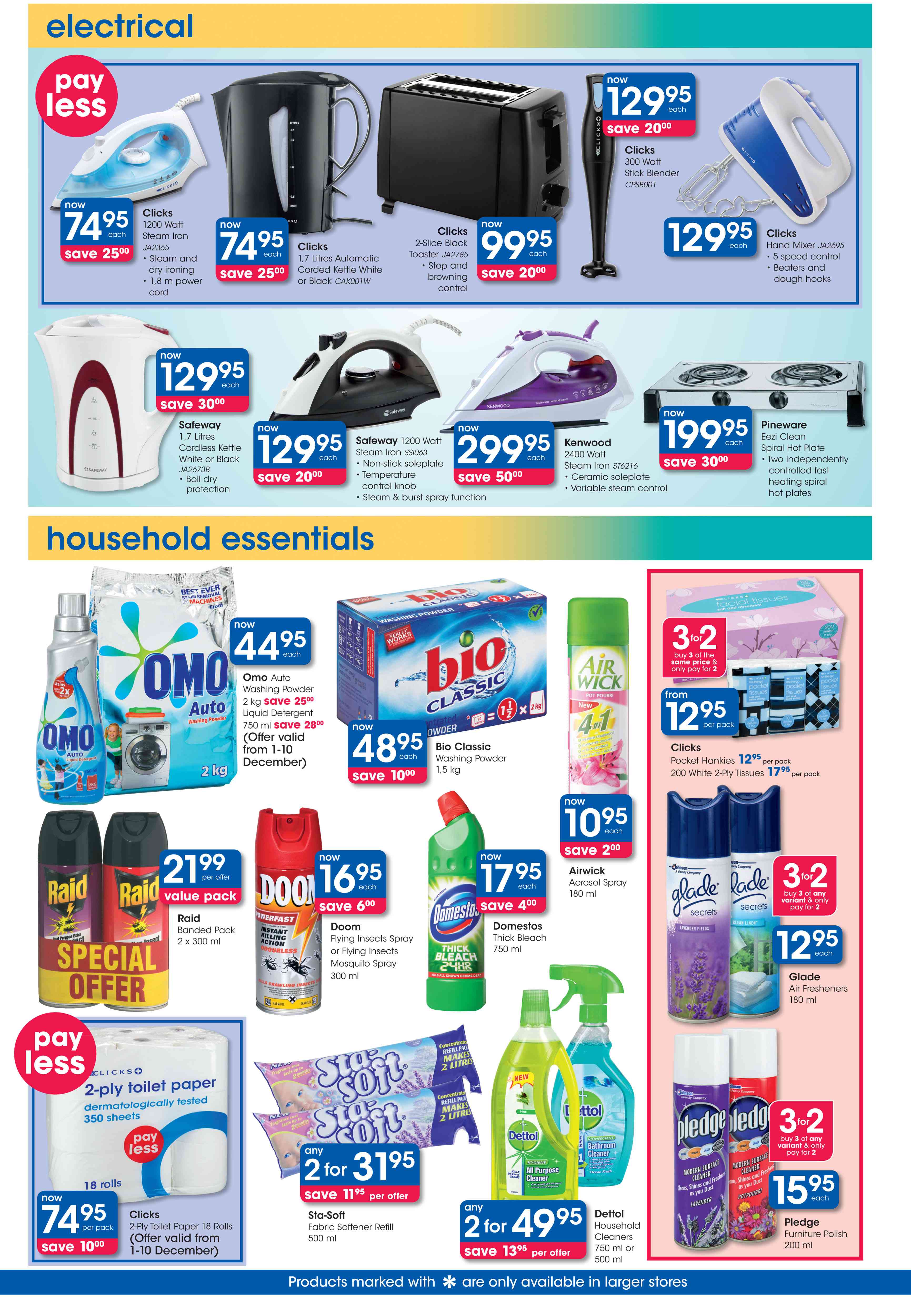 Special Clicks 1.7 Litres Automatic Corded Kettle White Or Black