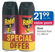 Raid Banded Pack-2 x 300ml