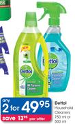 Dettol Household Cleaners 750ml Or 500ml-Per 2 Pcs