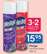 Pledge Furniture Polish-200ml Each