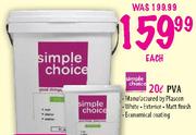 Simple Choice PVA-20Ltr.