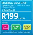 Black Berry Curve 9720-On Smart Plan 50