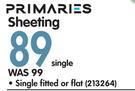 Primaries Sheeting Single Fitted Or Flat