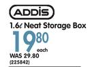 Addis 1.6L Neat Storage Box-Each