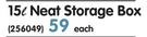 Addis 15L Neat Storage Box-Each