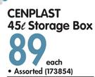 Cenplast 45L Storage Box