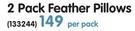 Sheraton 2 Pack Feather Pillows-Per Pack