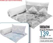 Sheraton Angula Printed Duvet Cover Queen-Each