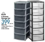 Big Jim 6 Drawer Storage Set-Per Set