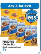 Pedigree Denta Stix(Small,Medium Or Large)-4's