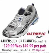 Olympic Athens Junior Trainers-Size 2-5 Per Pair 