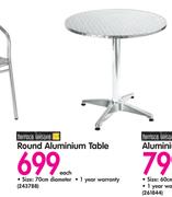 Terrace Leisure Round Aluminium Table
