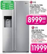 LG Side-By-Side Fridge/Freezer-574L(GR1207FLQK)