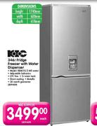 KIC Fridge Freezer With Water Dispenser-346L(KB6035/2 ME)
