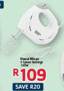 Counter Point Hand Mixer 5 Speed Settings-150W