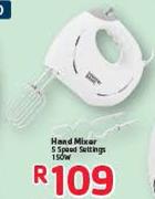 Hand Mixer 5 Speed Settings-150W