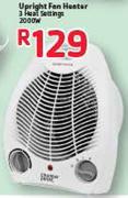 Upright Fan Heater 3 Heat Settings-2000W