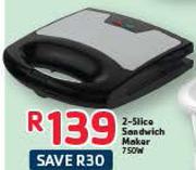 2-Slice Sandwich Maker-750W