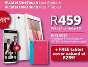 Alcatel OneTouch Idol Alpha & Alcatel OneTouch Pop 7 Tablet+Free Tablet Cover-On Smart S