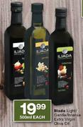 IIiada Light/Gentle/Intense Extra Virgin Olive Oil-500ml Each