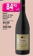 Rijk's Touch Of Oak Pinotage Or Shiraz-6x750ml
