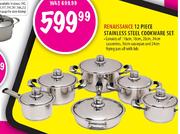 Renaissance Stainless Steel Cookware Set-12 Piece