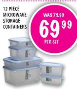 Microwave Storage Containers-12 Piece