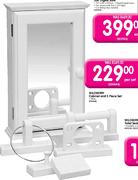 Wildberry Cabinet & 5 piece Set-White