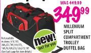 Millenium Split Compartment Trolley Duffel Bag