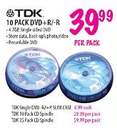 TDK Single DVD-R/+R Slim Case-Each