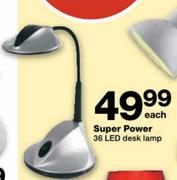 Super Power 36 LED Desk Lamp-each
