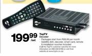 TopTV Decoder Includes Satelite Dish, Decoder, Smart Card, Remote & Installation Voucher