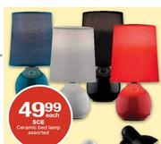 SCE Ceramic Bed Lamp Assorted-each