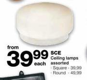 SCE Round Ceiling Lamps Assorted-each