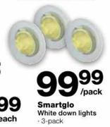 Smartglo White Down Lights-3 Per Pack