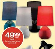 SCE Ceramic Bed Lamp Each