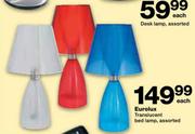Eurolux Translucent Bed Lamp Each