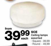 SCE Ceiling Lamps Square Each