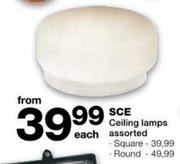 SCE Ceiling Lamps Round Each