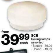 SCE Ceiling Lamps Assorted Square-Each