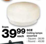 SCE Ceiling Lamps Square Each