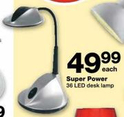 Super Power 36 LED Desk Lamp