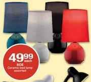 SCE Ceramic Bed Lamp Each