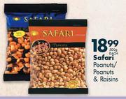 Safari Peanuts/Peanuts & Raisins-500g Each