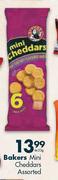 Bakers Mini Cheddars Assorted-6x33g