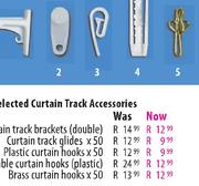 Brass Curtain Hooks x50