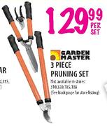 Garden Master 3 Piece Pruning Set