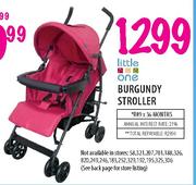 Little One Burgundy Stroller